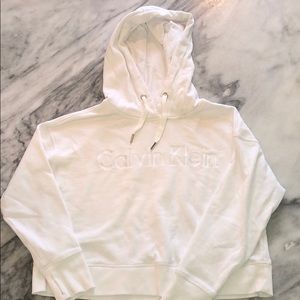 White Calvin Klein Hoodie